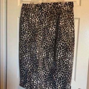 Cato Animal Print Pencil Skirt